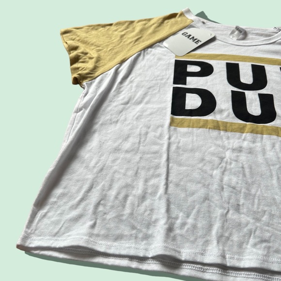 NWT GAME Purdue Boilermakers Women’s Boxy Short Sleeve Tee Shirt Size XL - Picture 3 of 8